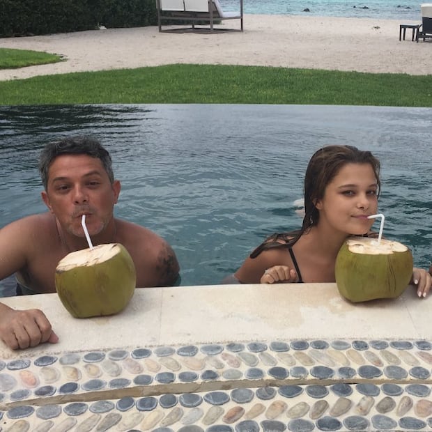 Alejandro Sanz junto a su hija Manuela / Foto: Instagram 