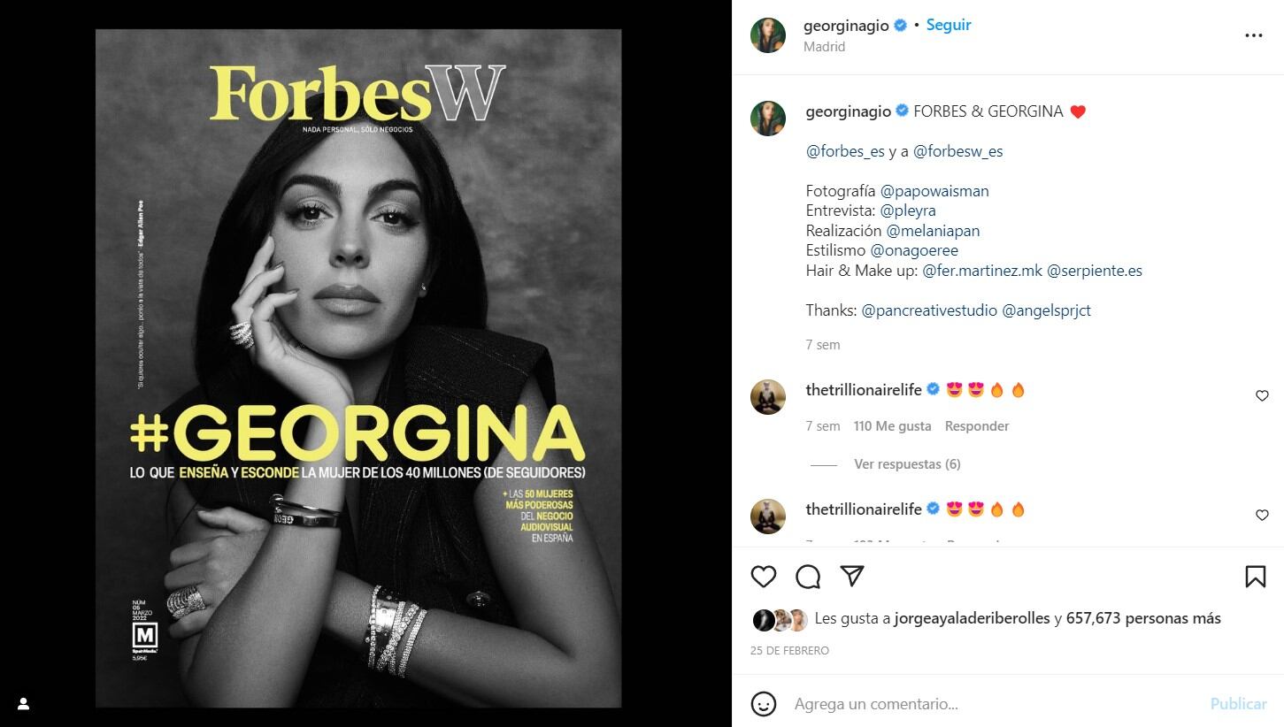 7 cosas que no sabías de Georgina Rodríguez, pareja de Cristiano Ronaldo