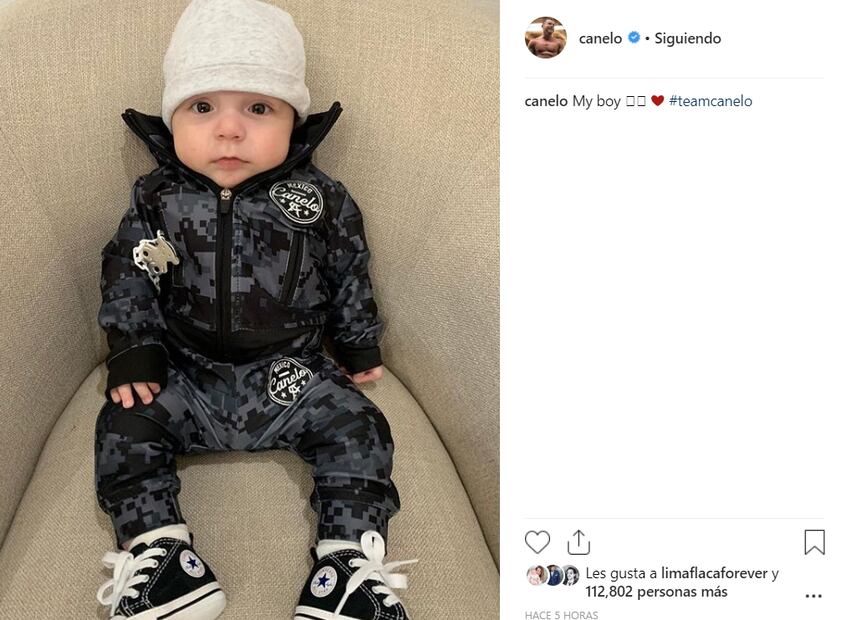 FOTO: ¡Idénticos! Saúl “Canelo”Álvarez presenta a su primer hijo