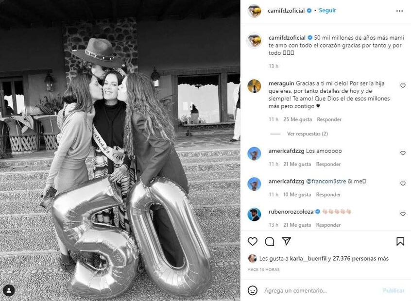 América Guinart, exesposa de Alejandro Fernández, cumple 50 años