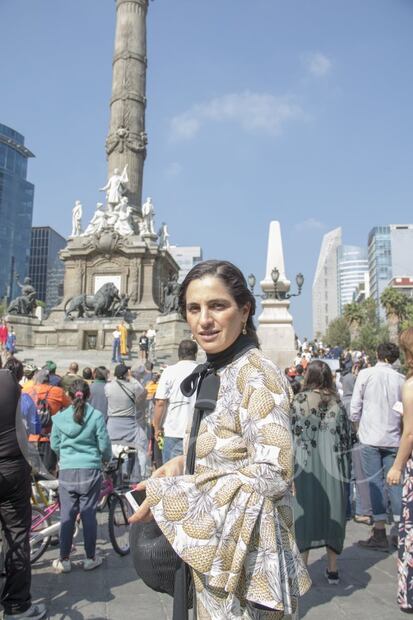 Pasarela histórica en el Ángel de la Independencia