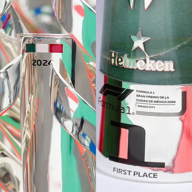 El trofeo para el Gran Premio de la Ciudad de México 2024 / Foto: Instagram