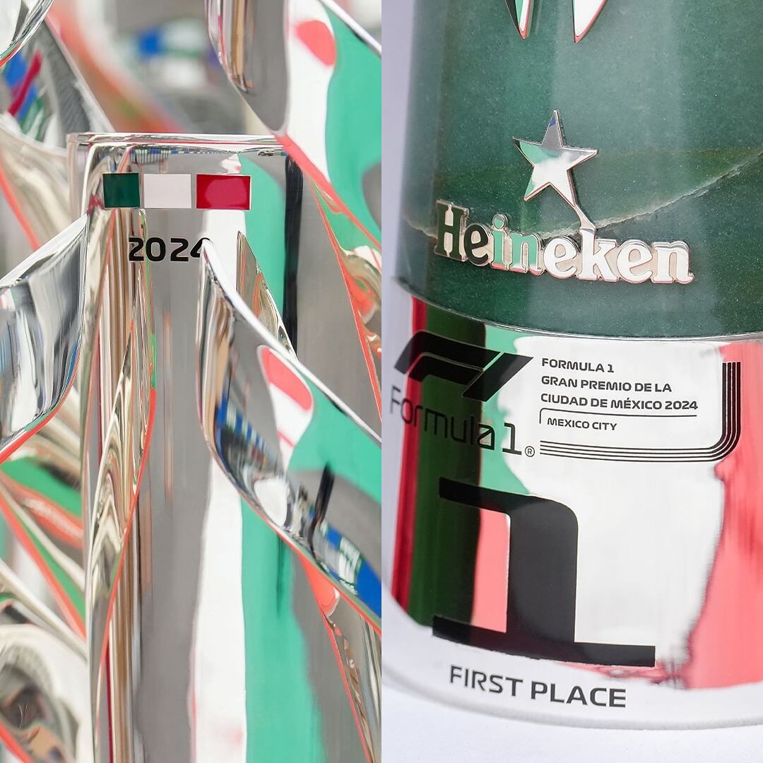 El trofeo para el Gran Premio de la Ciudad de México 2024 / Foto: Instagram