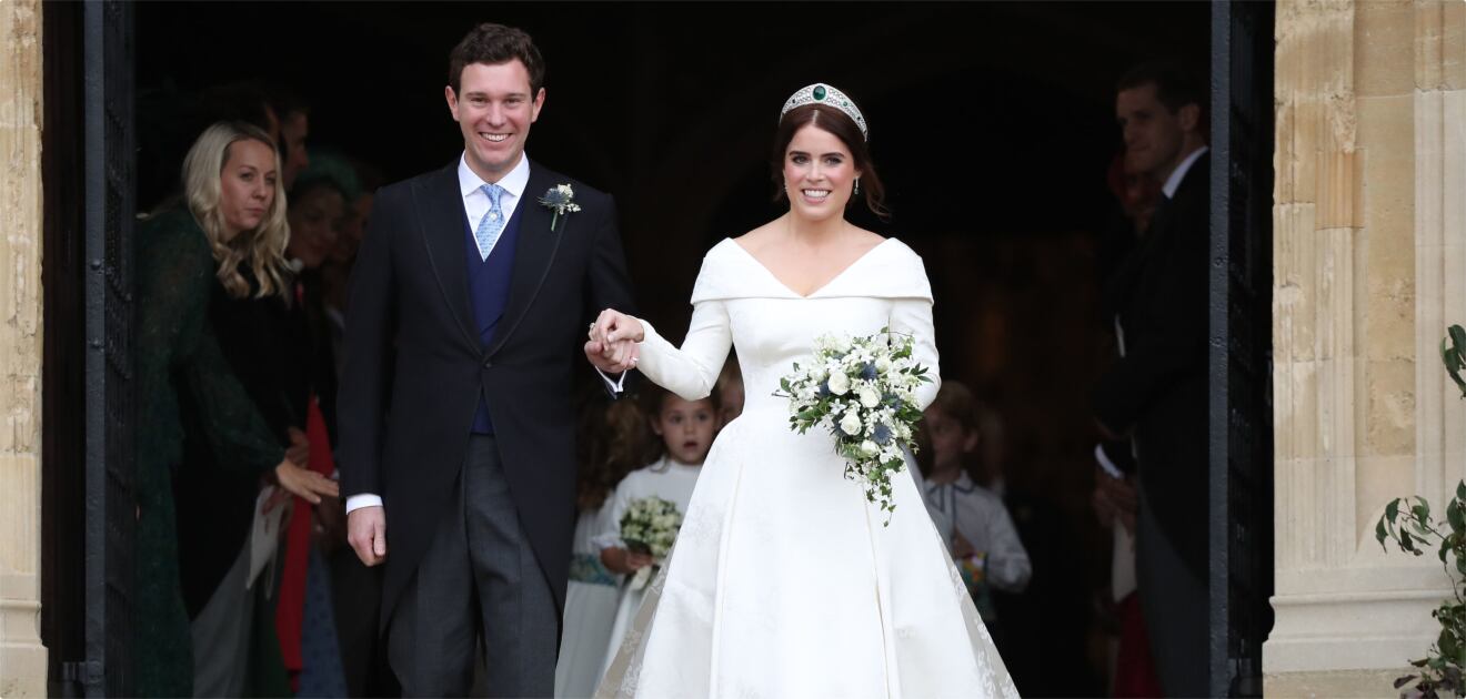 El vestido de boda de la princesa Eugenia se exhibirá en el castillo de Windsor
