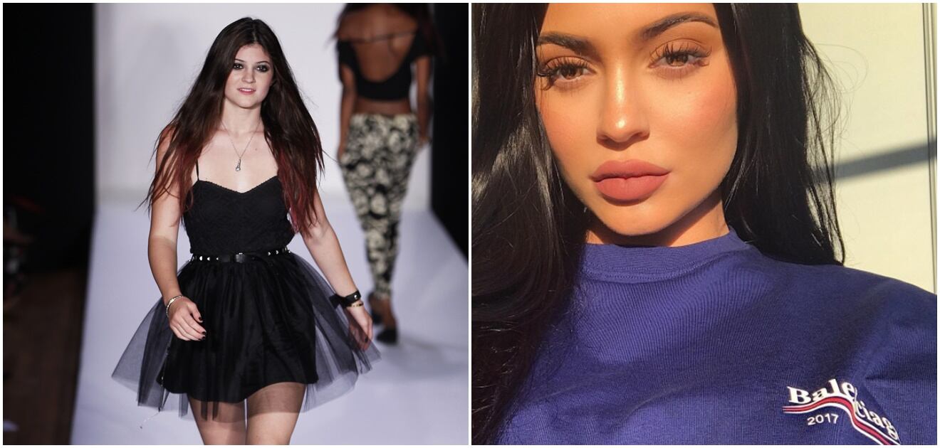 <p>En 2015, se hizo viral el reto Kylie Jenner Challenge, a causa de los grandes labios que comenzó a lucir.&nbsp;<strong>(FOTOS: Archivo El Universal, Instagram)</strong></p>
