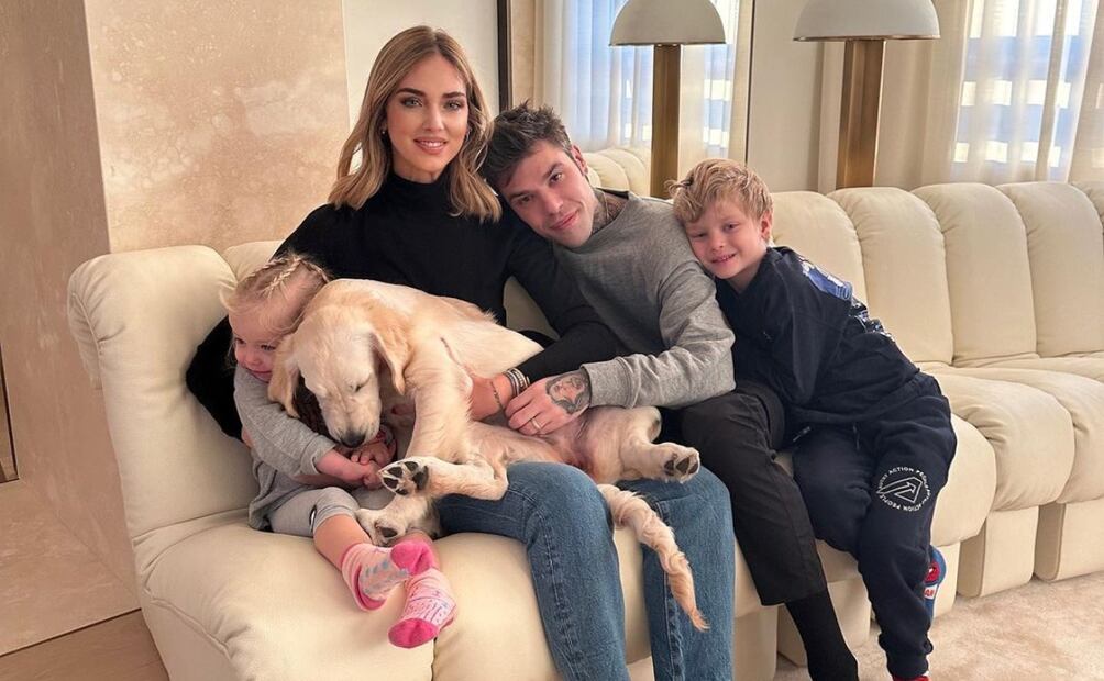 Chiara Ferragni, junto Fedez y sus hijos / Foto: Instagram