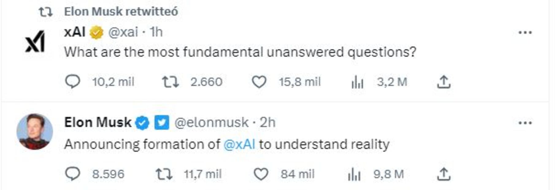 Elon Musk anunció el lanzamiento de su nueva empresa a través de Twitter / Twitter