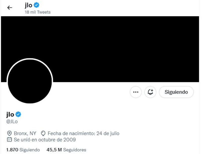 Jennifer Lopez desaparece su foto y borra todo su Instagram