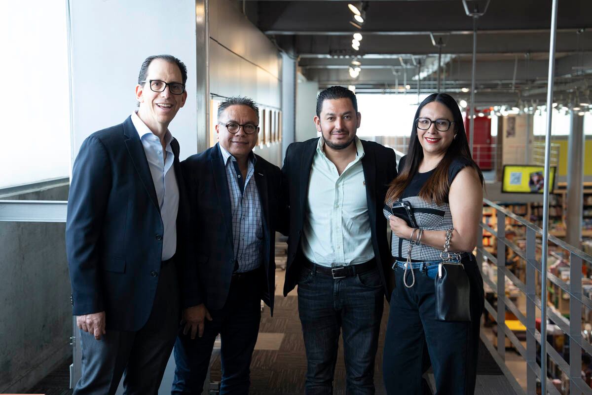 Javier González, Eduardo Goldwasser, Édgar Fragoso y Pilar Castillo. (Foto: Héptor Arjona)