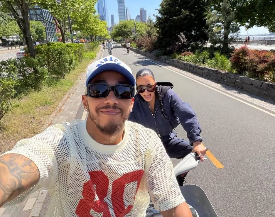 Lewis Hamilton y Kim Kardashian. (Foto: Instagram)
