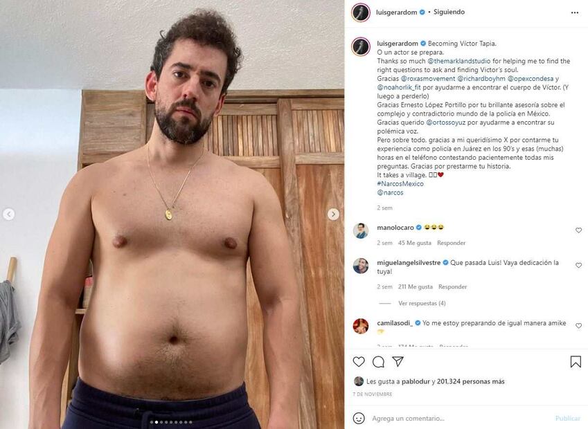 Luis Gerardo Méndez cuenta cómo subió 11 kilos para “Narcos: México”