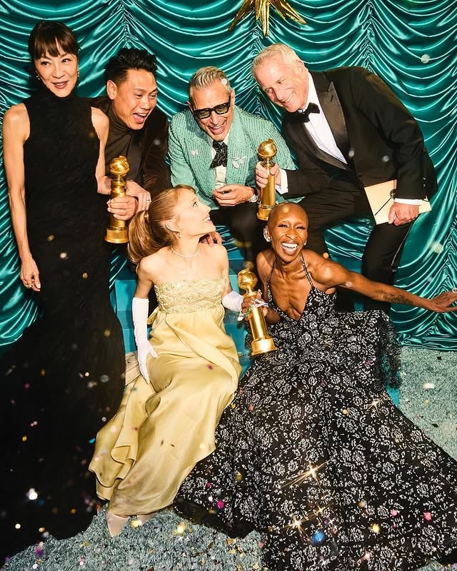 El elenco de 'Wicked', película ganadora en los Golden Globes 2025 / Foto: Instagram