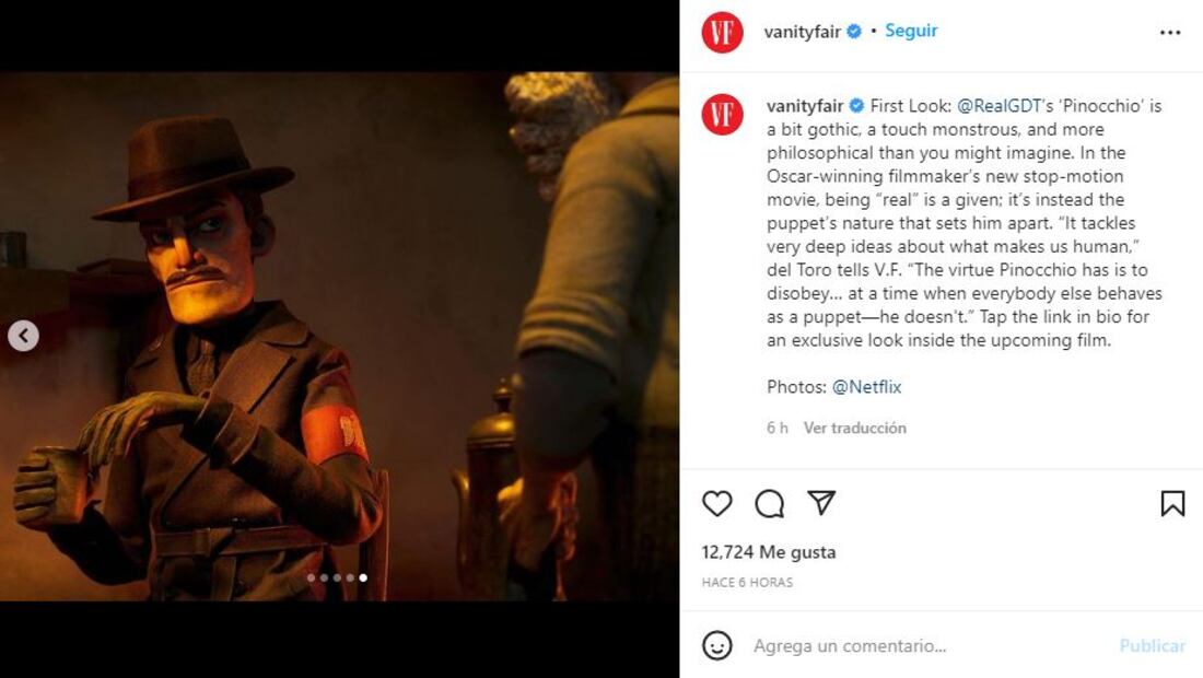 Guillermo del Toro revela las primeras imágenes del stop motion de “Pinocho”
