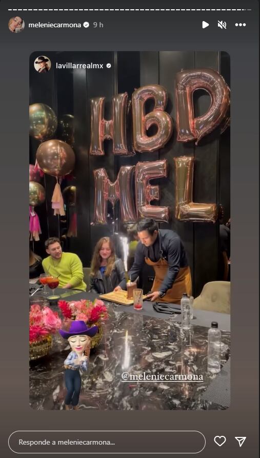 Melenie Carmona, hija de Alicia Villarreal, celebra su cumpleaños 24 con una elegante fiesta