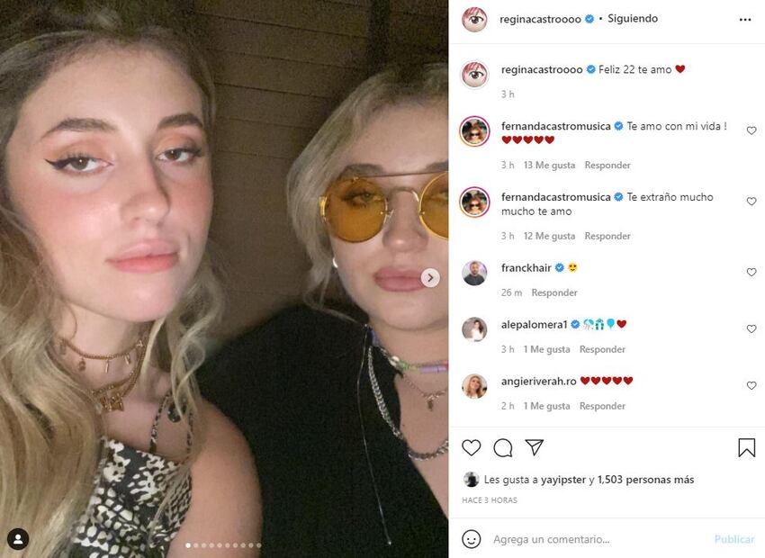 Angélica Rivera felicita a su hija Fernanda por su cumpleaños