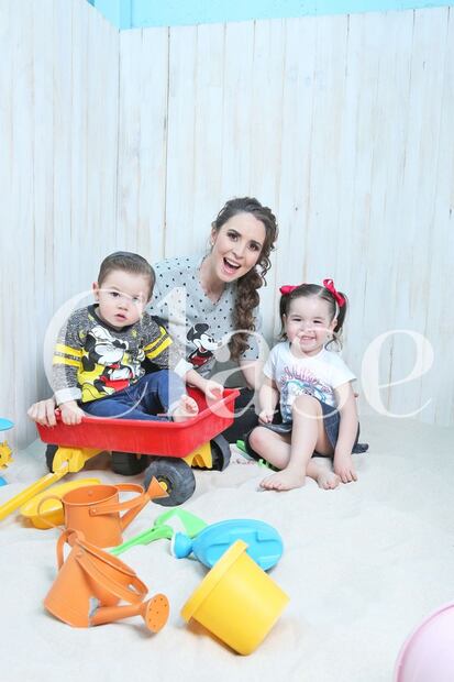 Así celebran el Día del Niño Andrea Torre y sus hijos Regina y Federico 