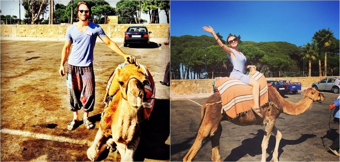 <p>Angelique Boyer y Sebastián Rulli están de vacaciones en el Medio Oriente, acompañados del papá del actor. <strong>(Fotos: Instagram)</strong></p>
