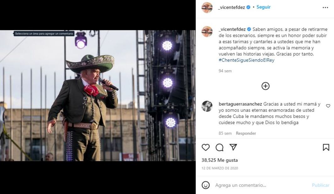 Vicente Fernández tenía millonaria suma en sus trajes de charro