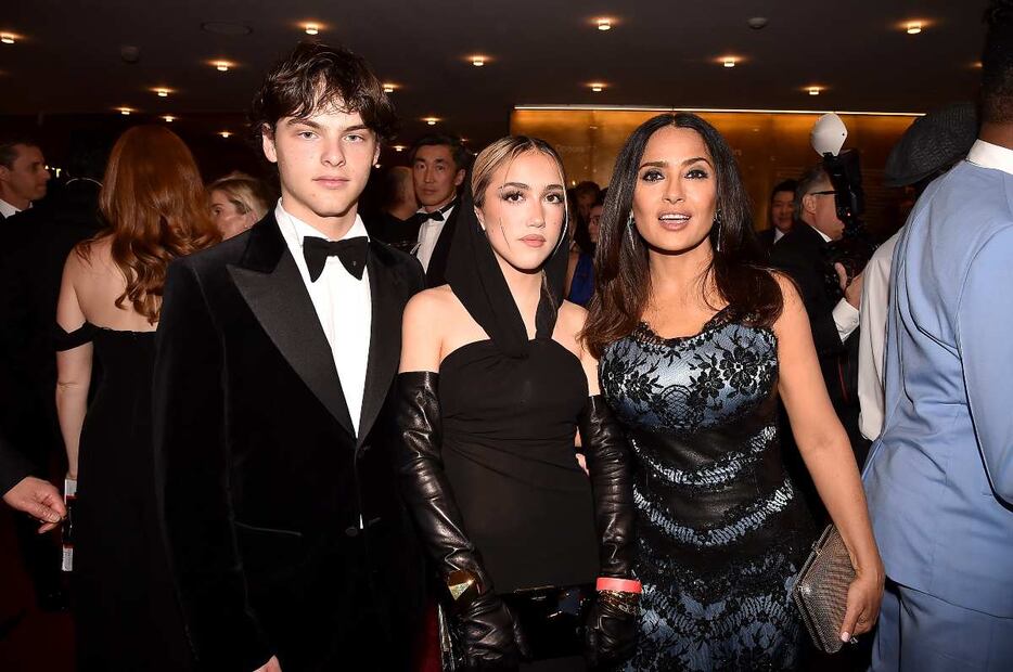 Salma Hayek con su hija Valentina Paloma y Augustin James / Getty Images