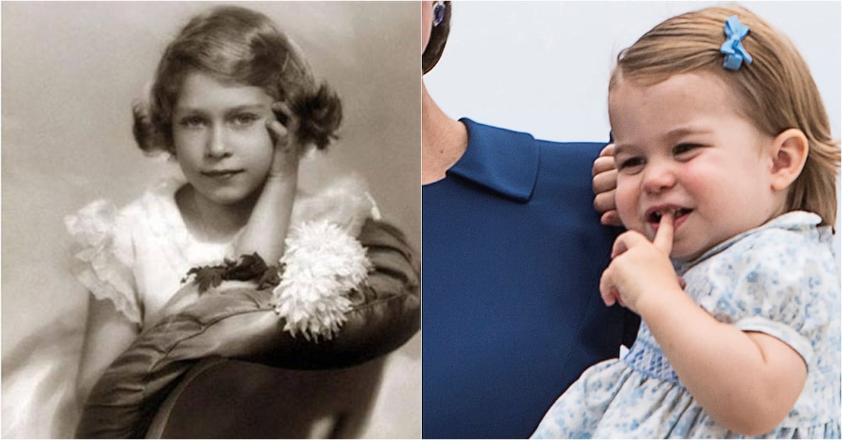 Las fotos que demuestran que la princesa Charlotte es idéntica a la reina Isabel II