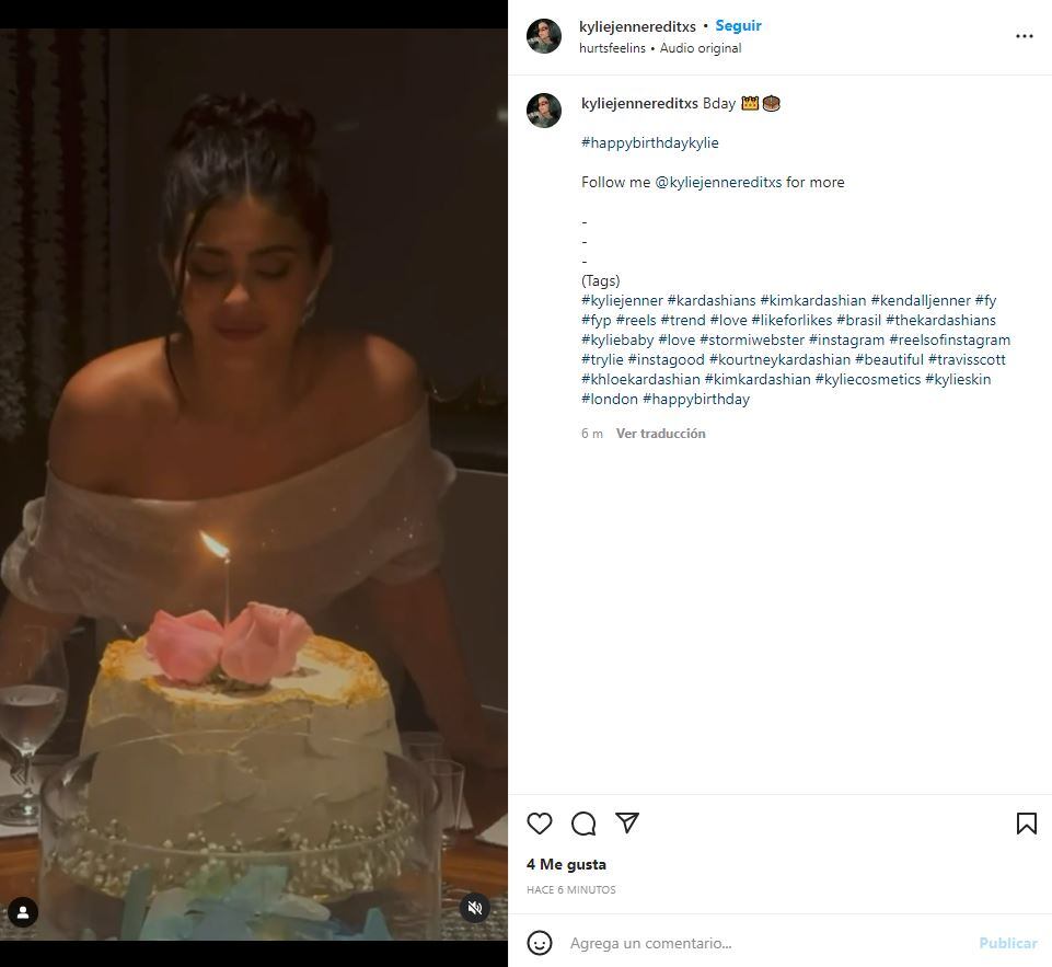 Kylie Jenner celebra 25 años con extravagante fiesta y vestido blanco muy atrevido
