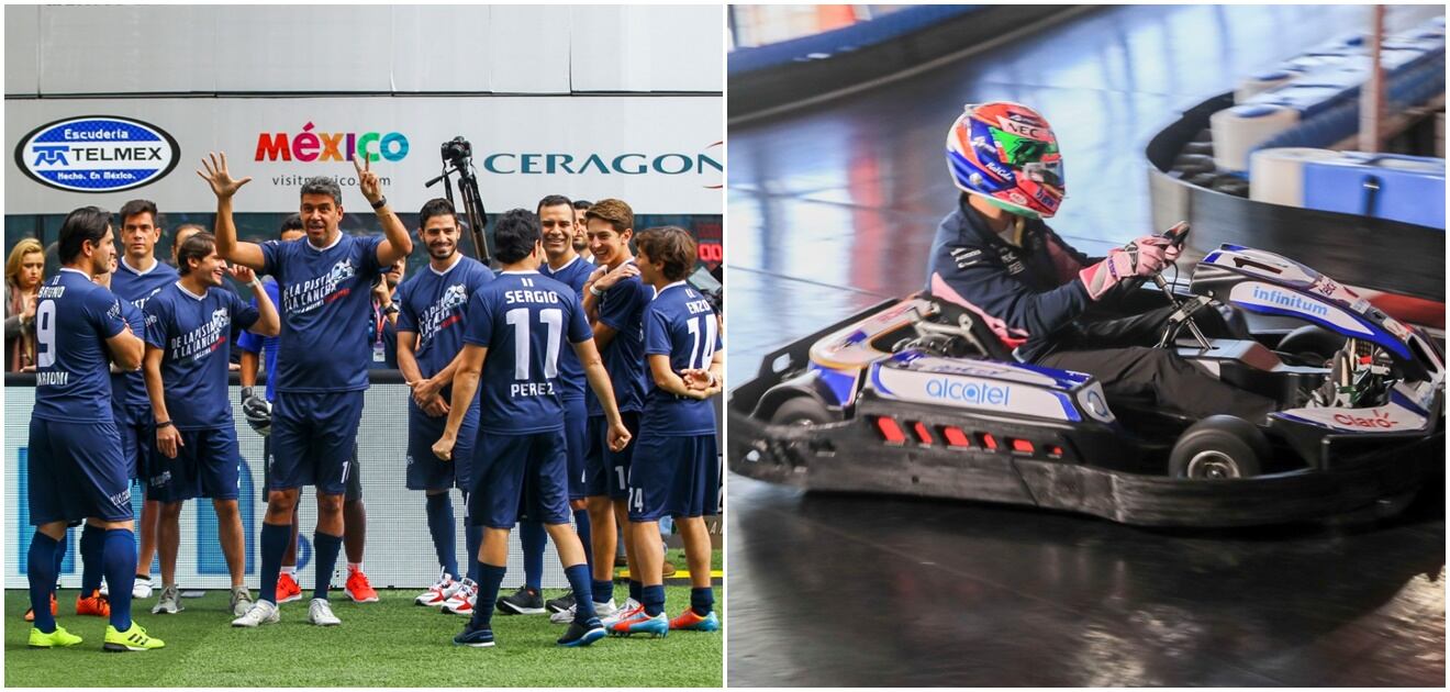 Carlos Slim Domit y Arturo Elias Ayub dan banderazo al evento de la F1 