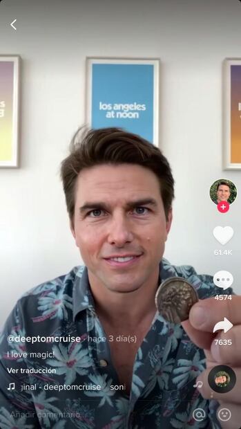 Una cuenta de Tom Cruise confunde a los usuarios de TikTok