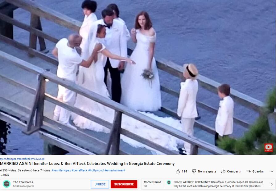 La boda soñada de Jennifer Lopez y Ben Affleck