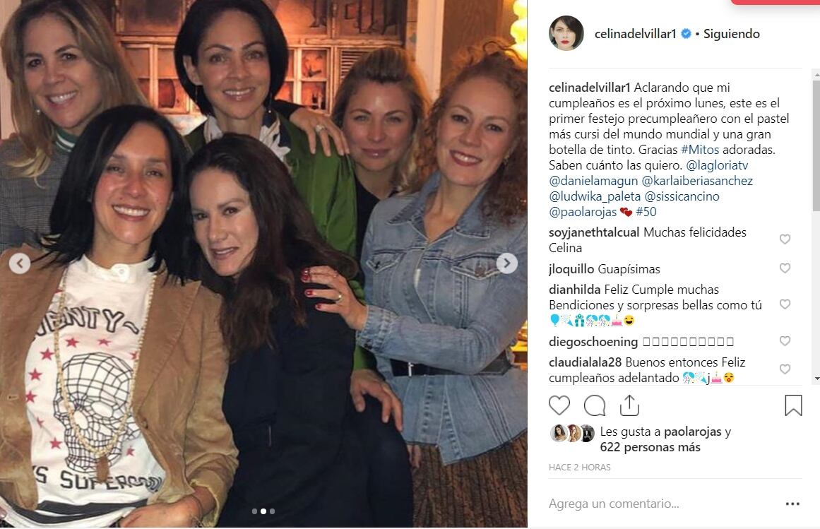 Foto: Con el pastel "más cursi del mundo" Ludwika Paleta y Daniela Magún celebran a Celina del Villar