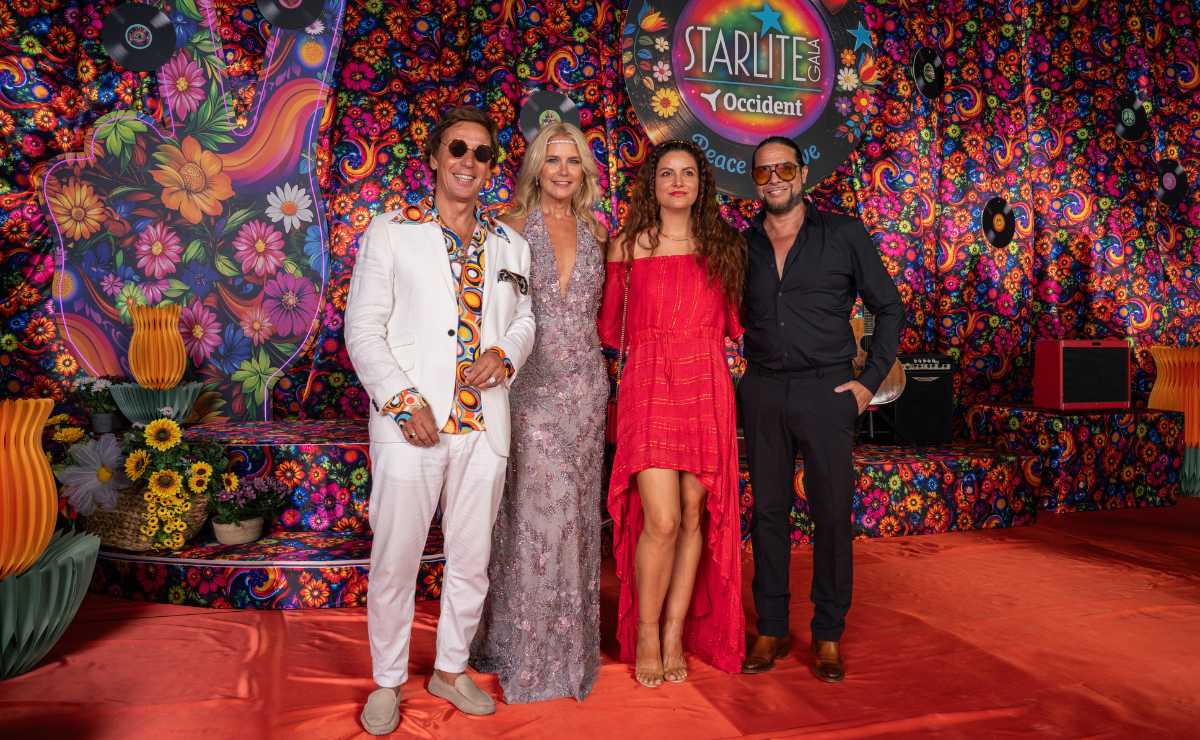 Alejandro Gravier, Valeria Mazza, Mónica Moreno y Joaquín Cortés (Foto: Especial)