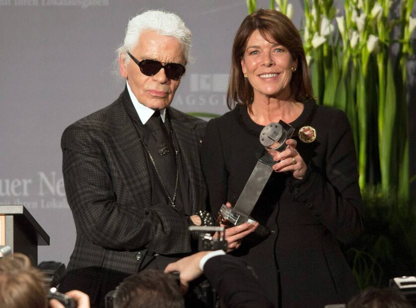 Carolina de Mónaco recibe millonaria herencia de Karl Lagerfeld