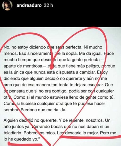 Chicharito le dedica romántico poema a Andrea Duro