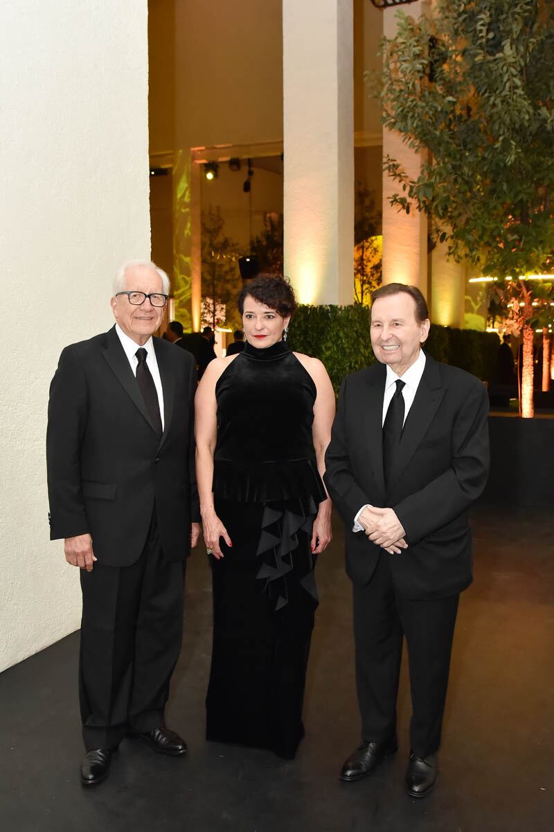 Alfonso González Migoya, director del Consejo del MARCO; Taiyana Pimentel, directora y curadora en jefe del museo y Tomás González Sada, socio fundador. (Foto: Memo Treviño)