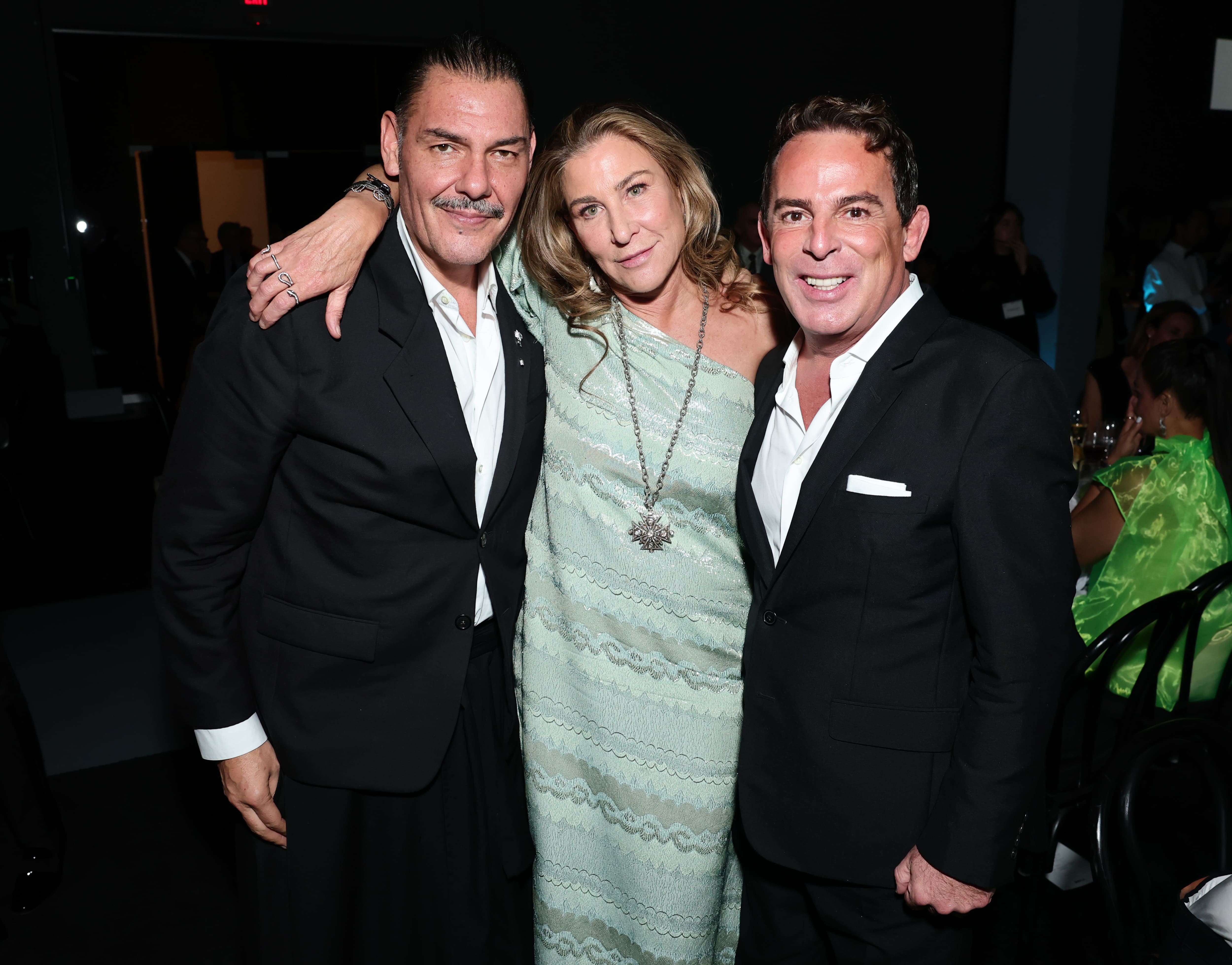 Alex Hank, Verónica Toub y Eugenio López Alonso. (Foto: Getty Images)