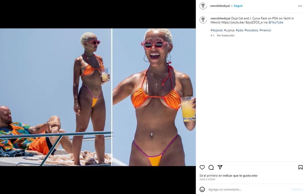 Doja Cat de vacaciones en Los Canos / Instagram