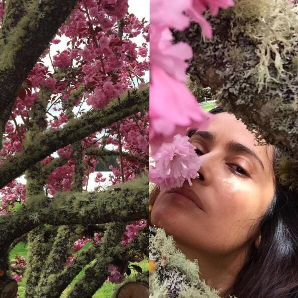 Así luce Salma Hayek sin maquillaje