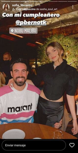 Angélica Rivera, guapísima, celebra a Pablo Bernot, novio de su hija Sofía