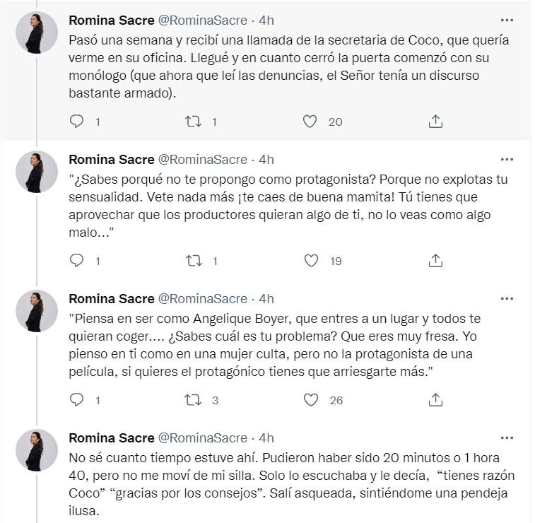 Romina Sacre destapa su experiencia con Coco Levy: "Salí asqueada" 