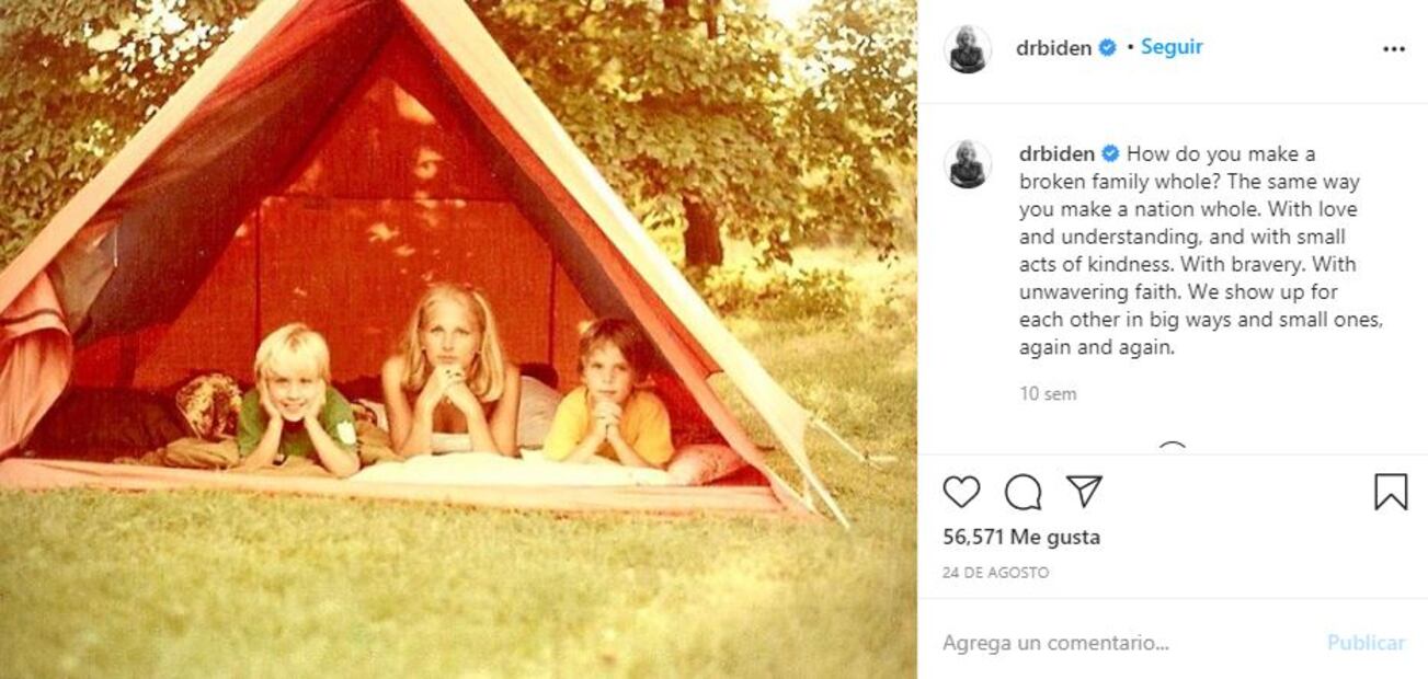 La historia de amor de Joe Biden y Jill Biden