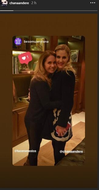 Chantal Andere y Lucero dan otra prueba de su gran amistad