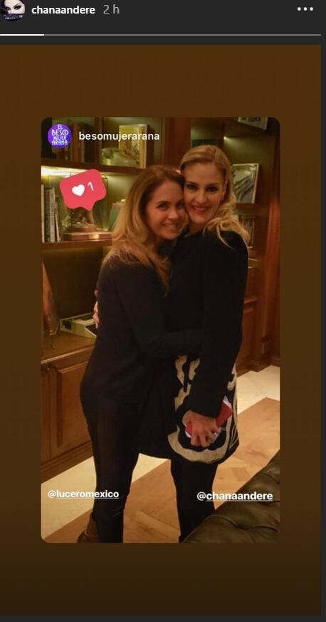 Chantal Andere y Lucero dan otra prueba de su gran amistad