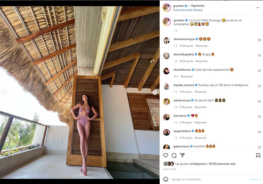 Grettell Valdez, guapísima en traje de baño cut out a sus casi 46 años