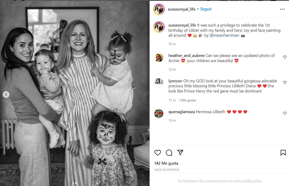 Ella es Lilibet Diana, la hija de Meghan Markle y el príncipe Harry