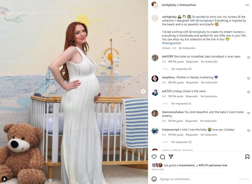 Lindsay Lohan ya dio a luz / Instagram