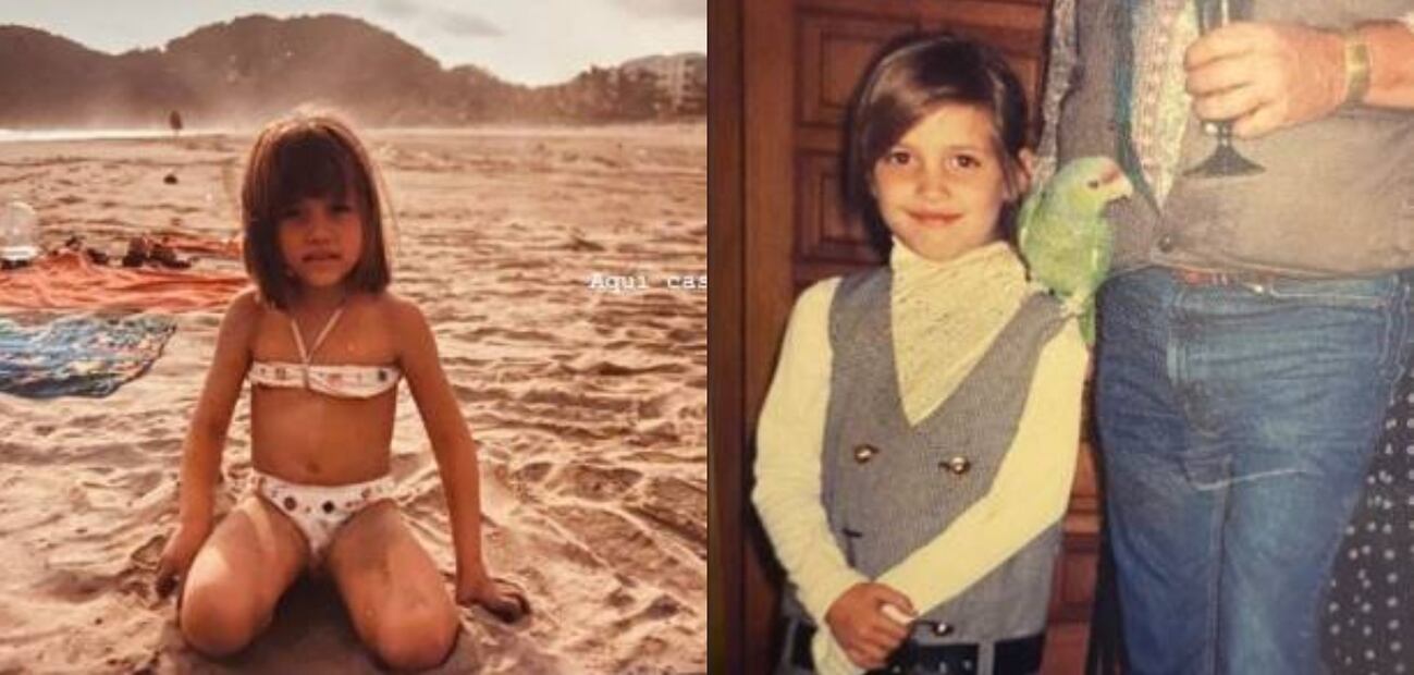 La modelo Michelle Salas comparte hermosas fotos de su infancia: es impresionante el parecido con su papá Luis Miguel y sus hermano Miguel