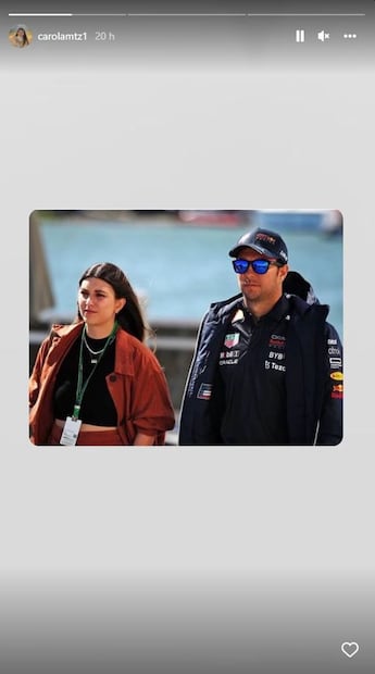 Carola, esposa de Checo Pérez, echa por tierra los rumores de divorcio