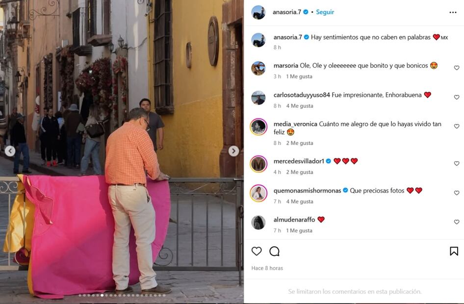 La foto de Ana Soria sobre su viaje a México con Enrique Ponce / Foto: Instagram