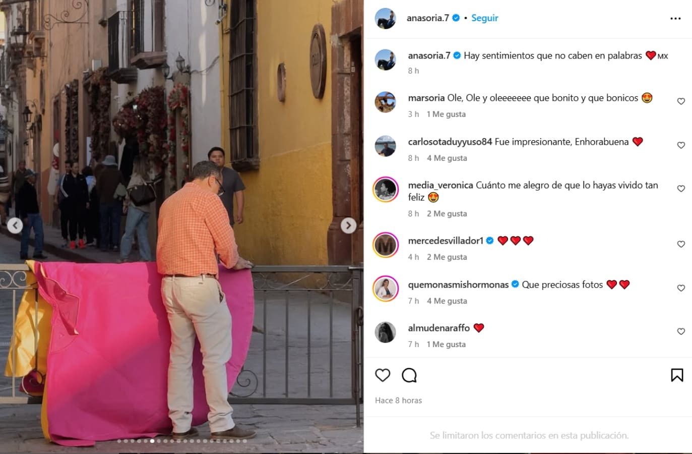 La foto de Ana Soria sobre su viaje a México con Enrique Ponce / Foto: Instagram