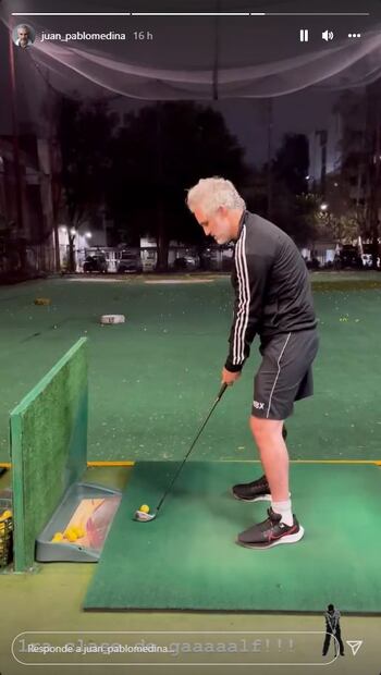 Juan Pablo Medina comparte su primera clase de golf durante su recuperación