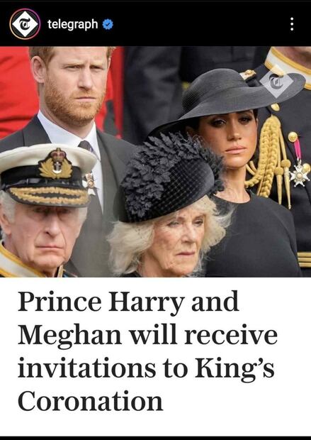 Harry y Meghan SÍ serán invitados a la coronación del rey Carlos III
